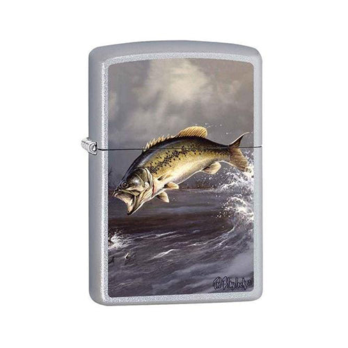 Zippo Lighter - Bass by Blaylock Satin Chrome