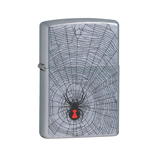 Zippo Lighter - Black Widow Street Chrome