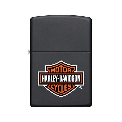 Zippo Lighter - Classic Orange Harley-Davidson Logo