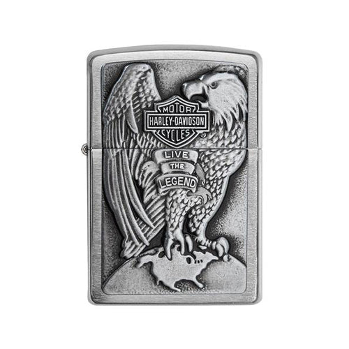 Zippo Lighter - Harley-Davidson Emblem (USA Eagle)