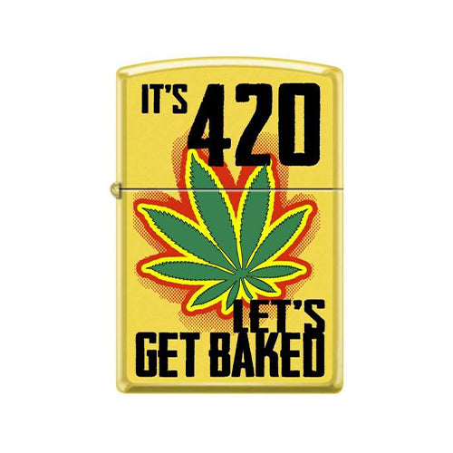 Zippo Lighter - It's 420 Lets Get Baked!
