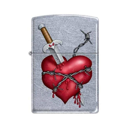 Zippo Lighter - Knife in Heart