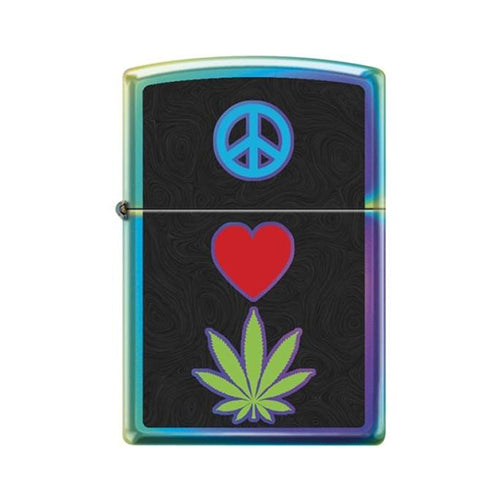 Zippo Lighter - Peace Pot Leaf