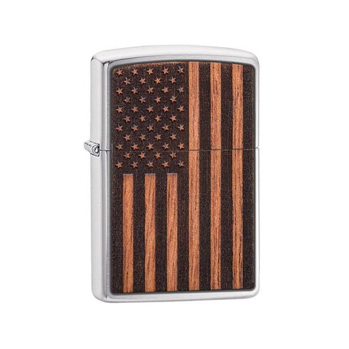 Zippo Lighter - WOODCHUCK USA American Flag