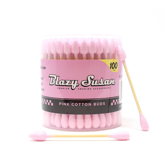 Blazy Susan Cotton Buds - Pink - MI VAPE CO 