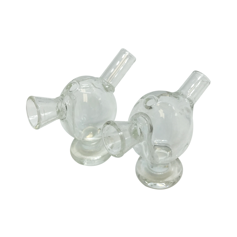Glass - 2″ Clear Mini Water Bubbler - MI VAPE CO 