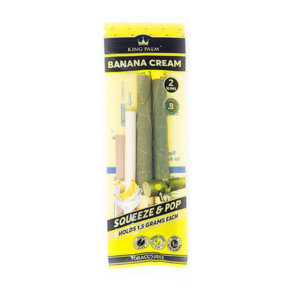 King Palm - 2 Mini Rolls - Banana Cream - MI VAPE CO 