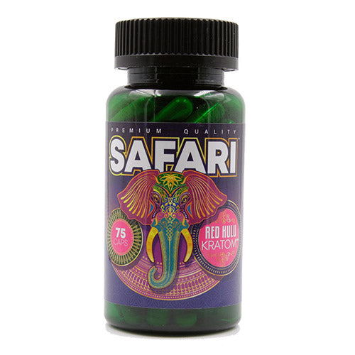 Safari Kratom - Red Hulu Kratom Capsules - MI VAPE CO 